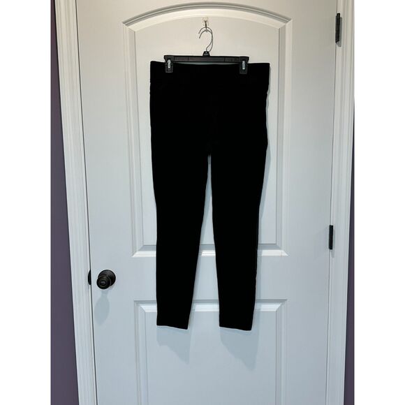 Club Monaco Black Faux Leather Front Pull-on Pants Size 12 - Picture 3 of 9